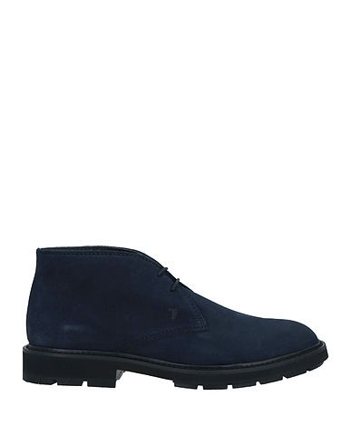 TOD'S Stivaletti Blu navy Pelle