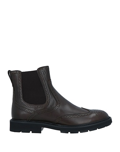 TOD'S Stiefelette Dunkelbraun Leder