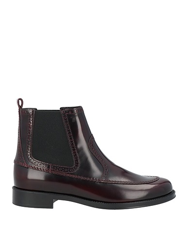 TOD'S Stiefelette Pflaume Leder