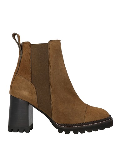 SEE BY CHLOÉ Bottine Vert militaire Cuir