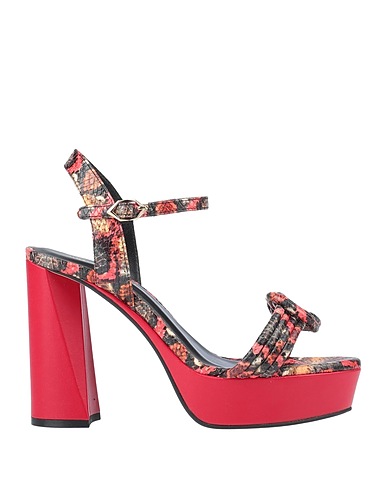 BRUNO PREMI Sandals Red Soft Leather