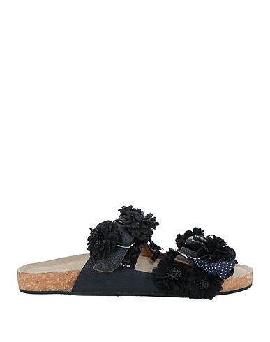 STRATEGIA Sandals Black Textile fibres, Leather