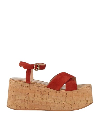 GIANVITO ROSSI Sandals Brick Leather