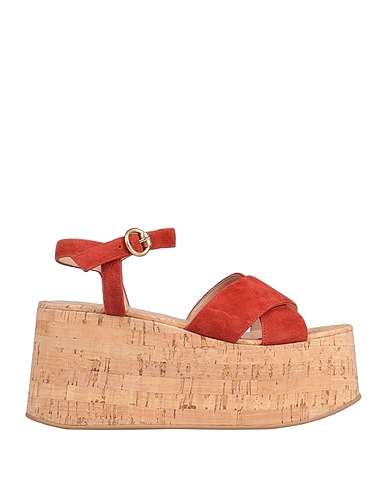 GIANVITO ROSSI 샌들 러스트 브라운 가죽