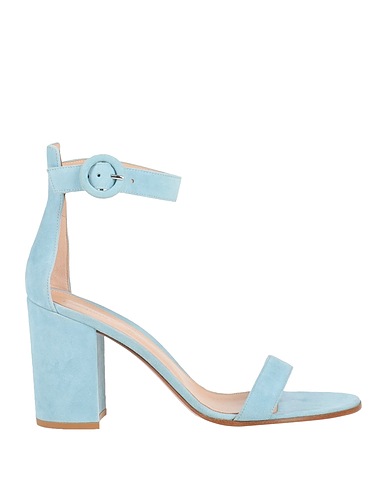 GIANVITO ROSSI Sandals Sky blue Leather