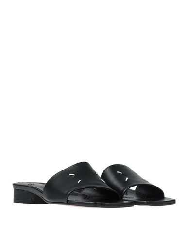 MAISON MARGIELA MAISON MARGIELA WOMAN SANDALS BLACK SIZE 5 LEATHER