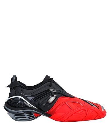 BALENCIAGA Sneakers Red Textile fibres, Rubber