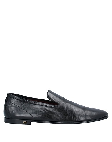 DOLCE&GABBANA Loafers Black 90% Goat skin, 10% Kangaroo skin