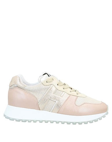 HOGAN Sneakers Blush Leather, Textile fibres