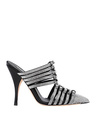 MARCO DE VINCENZO Mules and clogs Silver Soft Leather