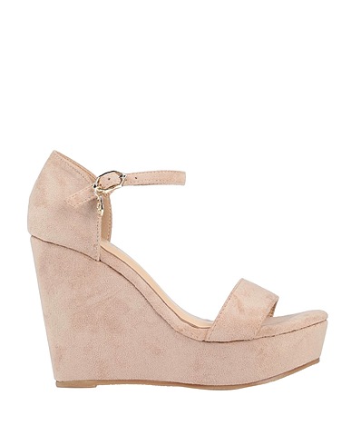 GATTINONI Sandals Sand Textile fibres