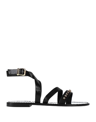PINKO Sandals Black Soft Leather