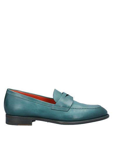 SANTONI Mocassino Verde smeraldo Pelle