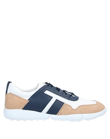 TOD'S Sneakers Sabbia Pelle, Fibre tessili