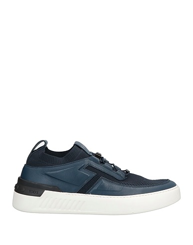 TOD'S NO_CODE Sneakers Midnight blue Leather, Textile fibers