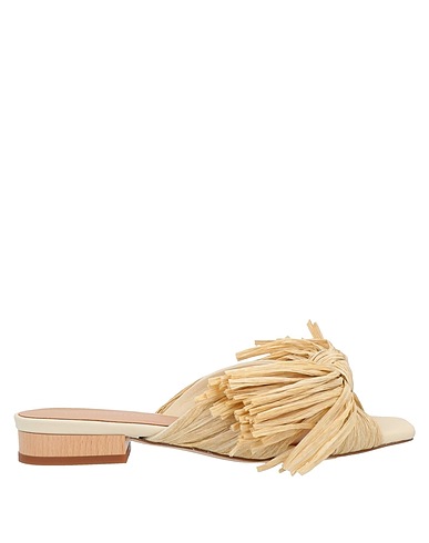 PALOMA BARCELÓ Sandals Beige Natural raffia