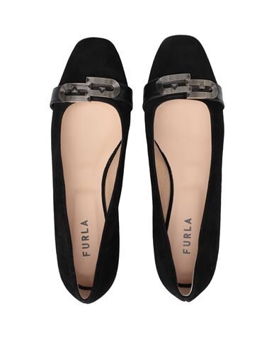 Shop Furla 1927 Opera Ballerina T. Woman Ballet Flats Black Size 9 Sheepskin