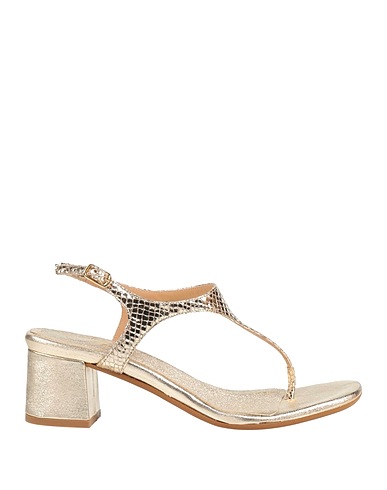 MARTINA Flip flops Platinum Leather