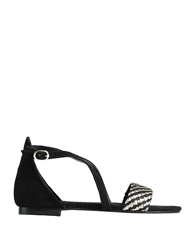 ANAKI Sandals Black Soft Leather