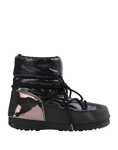 MOON BOOT 미들 부츠 MOON BOOT LOW ASPEN WP  블랙 텍스타일 섬유