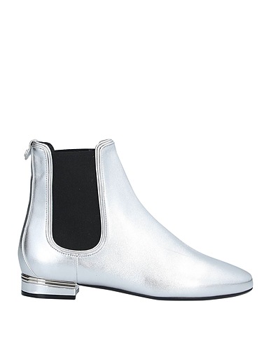 FERRAGAMO Ankle boot Silver Calfskin