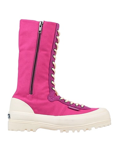 PAURA x SUPERGA Ankle boot Fuchsia 80% Cotton, 20% Leather