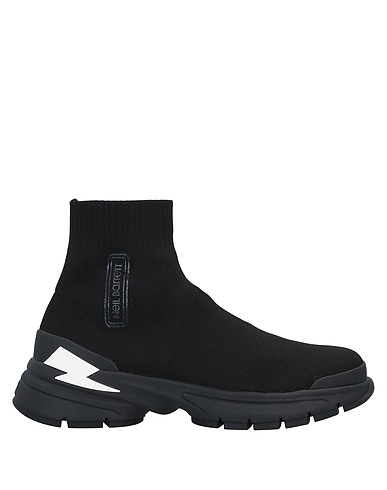 NEIL BARRETT Sneakers Black Textile fibres