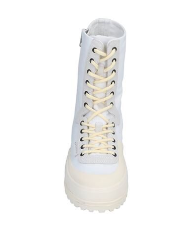 Shop Superga By Paura Paura X Superga Man Ankle Boots White Size 7.5 Cotton, Soft Leather