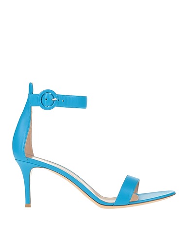 GIANVITO ROSSI Sandali Azzurro Pelle
