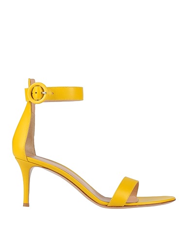 GIANVITO ROSSI Sandali Giallo Pelle