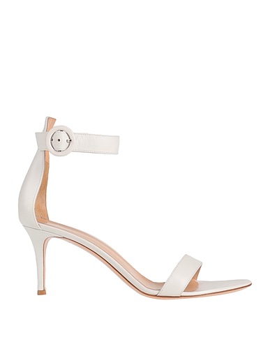 GIANVITO ROSSI Sandals White Soft Leather