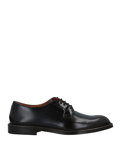 DOUCAL'S Laced shoes Chocolate brown Horse leather