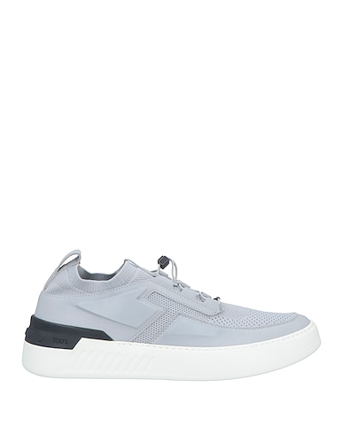 TOD'S NO_CODE Sneakers Light grey Textile fibres, Leather