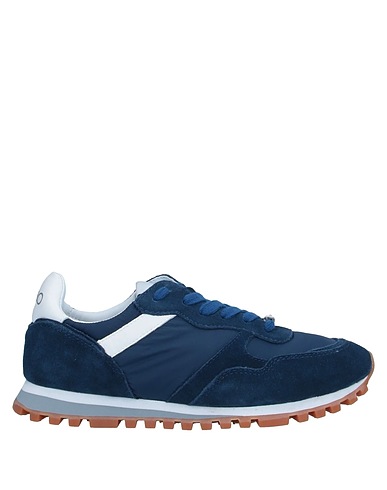 LIU •JO Sneakers Midnight blue Soft Leather, Textile fibers
