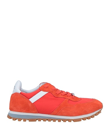 LIU •JO Sneakers Orange Soft Leather, Textile fibers