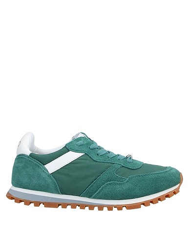 LIU •JO Sneakers Green Soft Leather, Textile fibres