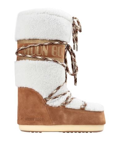 Shop Moon Boot Shearling Woman Boot Beige Size 8-9.5 Shearling