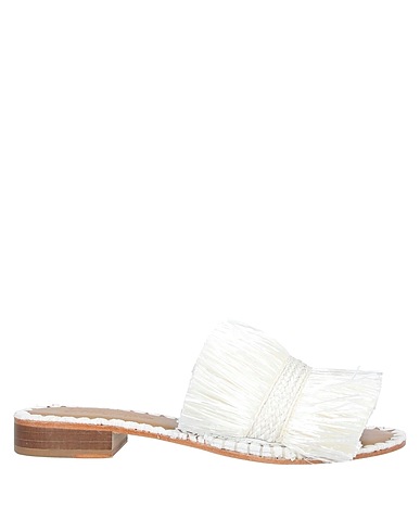 DORIA MARIA Sandalen Weiß Gewebefasern