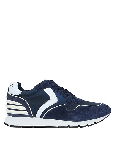 VOILE BLANCHE Sneakers Midnight blue Soft Leather, Textile fibers