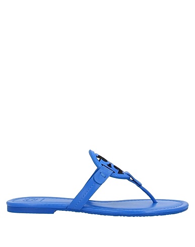 TORY BURCH Flip flops Blue Soft Leather