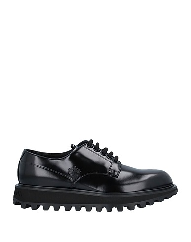 DOLCE&GABBANA Laced shoes Black Calfskin
