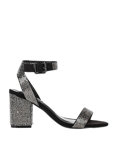 STEVE MADDEN Sandals Black Textile fibres