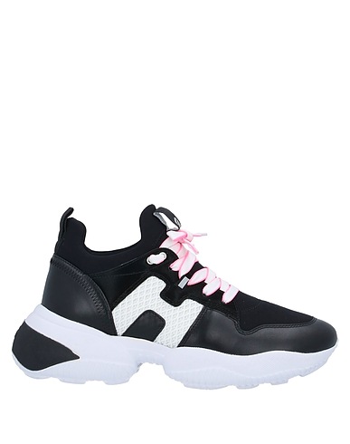 HOGAN Sneakers Schwarz Gewebefasern, Leder