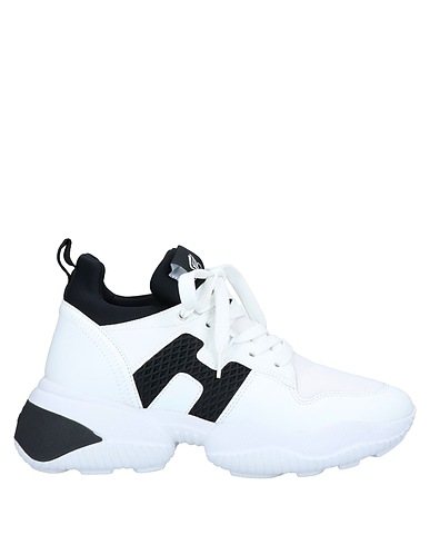 HOGAN Sneakers White Textile fibres, Soft Leather