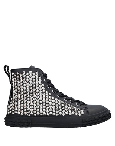 GIUSEPPE ZANOTTI Sneakers Black Leather