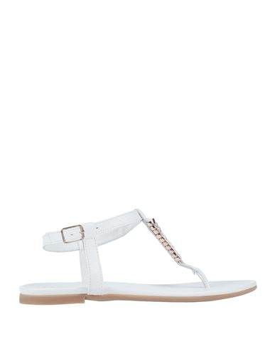 Inuovo Toe Strap Sandals In White