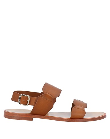 SANTONI Sandals Brown Leather