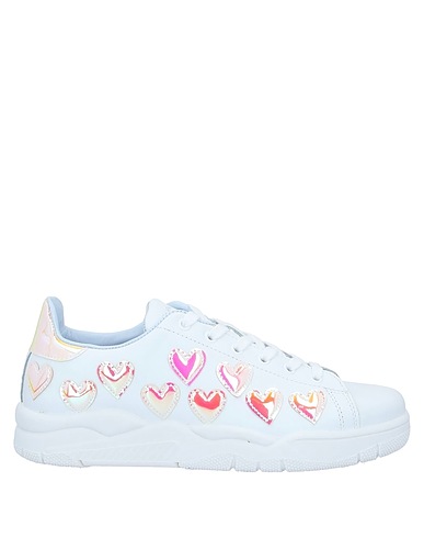 CHIARA FERRAGNI Sneakers Weiß Leder, Andere Fasern