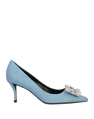 ROGER VIVIER Pumps Himmelblau Leder