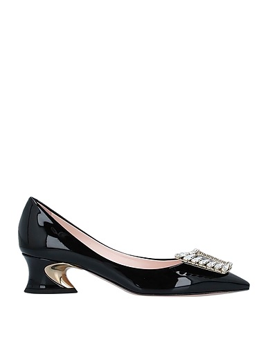 ROGER VIVIER Court Black Leather